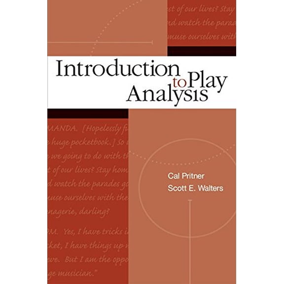 Pre-Owned Introduction to Play Analysis (Paperback) by Cal Pritner, Scott E Walters, Pritner Cal