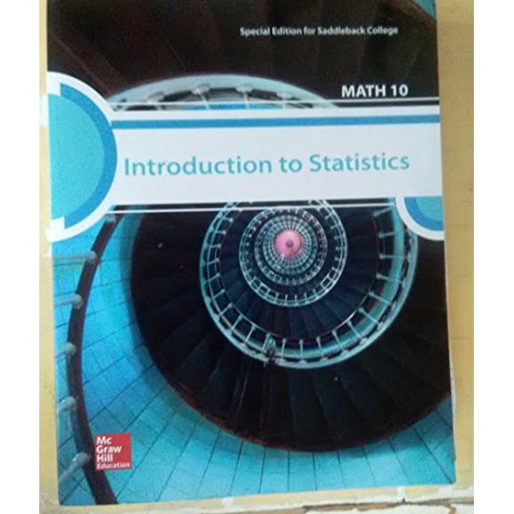 Pre-Owned Introduction to Statistics MATH 10 - Special Edition for Saddleback College Paperback