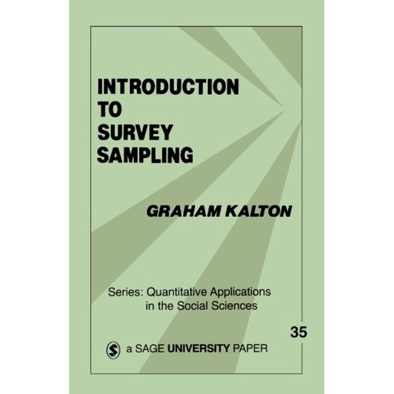Pre-Owned Introduction to Survey Sampling (Paperback) 0803921268 9780803921269