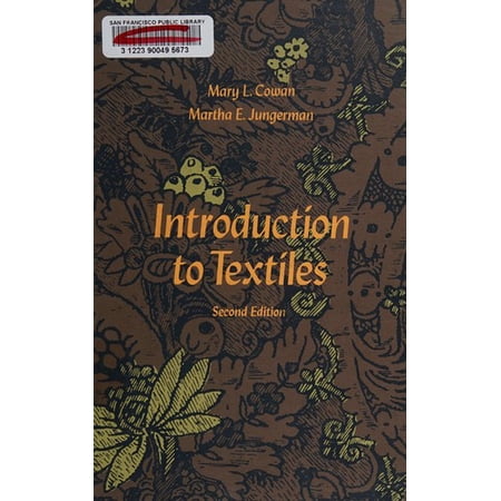 Pre-Owned Introduction to textiles (Hardcover) 0390213268 9780390213266
