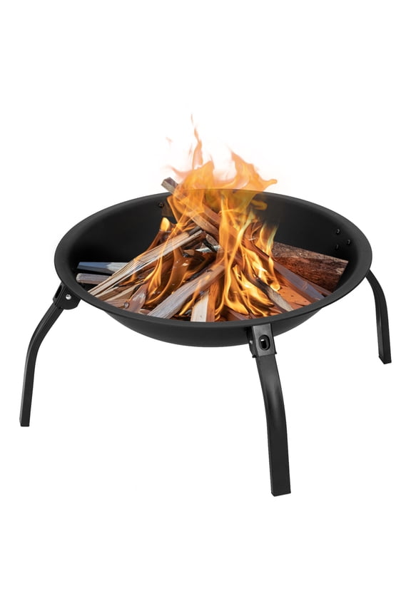 "Introductions: This 22"" Four - legged folding iron brazier is a best choice for you. Its distressed bronze shape, lattice detailing is a perfect decoration to decorate your yard. You can put it by