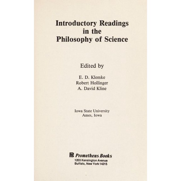 Pre-Owned Introductory Readings in the Philosophy of Science (Paperback) 9780879751340