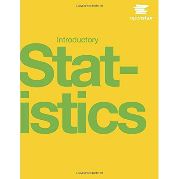 Pre-Owned Introductory Statistics by OpenStax (hardcover version, full color) (Hardcover) 1938168208 9781938168208