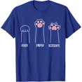 thumbnail image 1 of Introvert Cat Animal Rescue Pet Lover Apparel Rock Paper Scissors Hand Game Cute Paw Funny Cat T-Shirt, 1 of 2