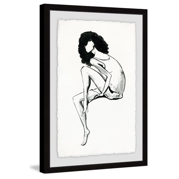 Introvert Framed Painting Art Print