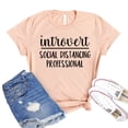 thumbnail image 1 of Introvert T-shirt Antisocial Gift Social Distancing Shirts Women's Indoor Tee Homebody Tshirt Awkward Shirt, 1 of 3