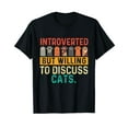 thumbnail image 1 of Introverted But Willing To Discuss Cats - Paws Kitten Lover T-Shirt, 1 of 5