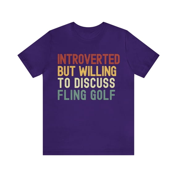 Introverted But Willing To Discuss Fling Golf, Vintage Retro Fling Golf