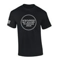thumbnail image 1 of Introverted But Willing To Discuss Jesus Funny Bible Scripture Mens Christian Tshirt Cross Short Sleeve T-shirt Graphic Tee-Black-small, 1 of 4