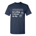 thumbnail image 1 of Introverted But Willing To Discuss My Dog Sarcastic Humor Graphic Novelty Funny Youth T Shirt, 1 of 1