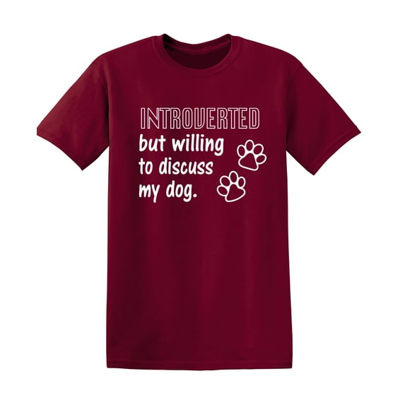 Introverted But Willing To Discuss Sarcastic Humor Graphic Novelty Funny T Shirt