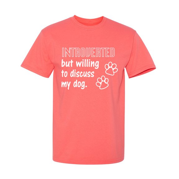 Introverted But Willing To Discuss Sarcastic Humor Graphic Novelty Funny T Shirt