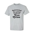 thumbnail image 1 of Introverted.. .Discuss True Crime Adult Short Sleeve T-shirt, 1 of 4