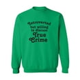 thumbnail image 1 of Introverted.. .Discuss True Crime Crewneck Sweatshirt, 1 of 3