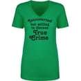 thumbnail image 1 of Introverted.. .Discuss True Crime Womens V-Neck T-Shirt, 1 of 2