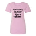 thumbnail image 1 of Introverted.. .Discuss True Crime Womens crewneck tee, 1 of 3