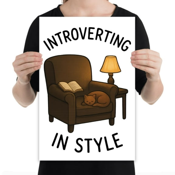 Cozy Reading Nook Decor - Book Lover - 13x19 Poster Print - Home Office