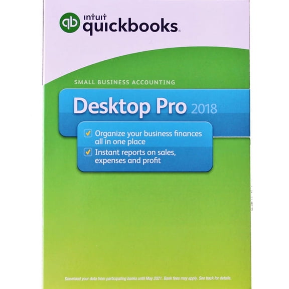 Intuit QuickBooks Desktop Pro 2018 Small Business Accounting Software [PC Disc] Windows US Edition