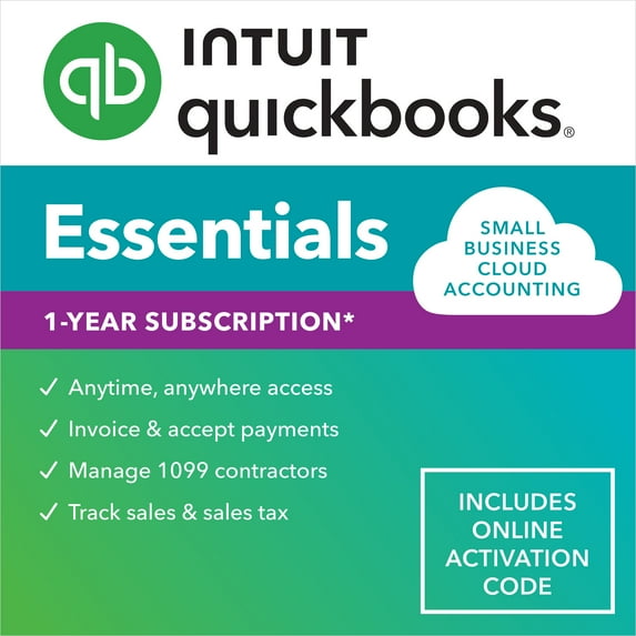 Intuit Quickbooks Online Essentials 2024 1-Year Subscription