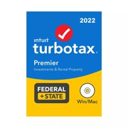 Intuit TurboTax Premier Federal, E-File and State 2022 for Windows