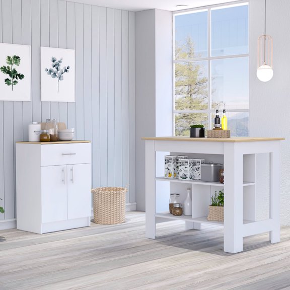 Intuitive Interlocking, High-quality Board | Easy Setup of 2-piece Kitchen Set