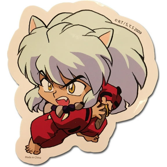 Inu Yasha- Inuyasha SD Doe Cut Sticker 3.5"