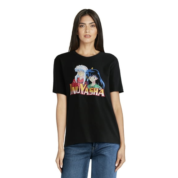 InuYasha Women’s Graphic Tee with Short Sleeves, Sizes XXS-XXL