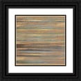 thumbnail image 1 of Inuit 26x26 Black Ornate Wood Framed with Double Matting Museum Art Print Titled - Ochre and Grey Abstract I, 1 of 4