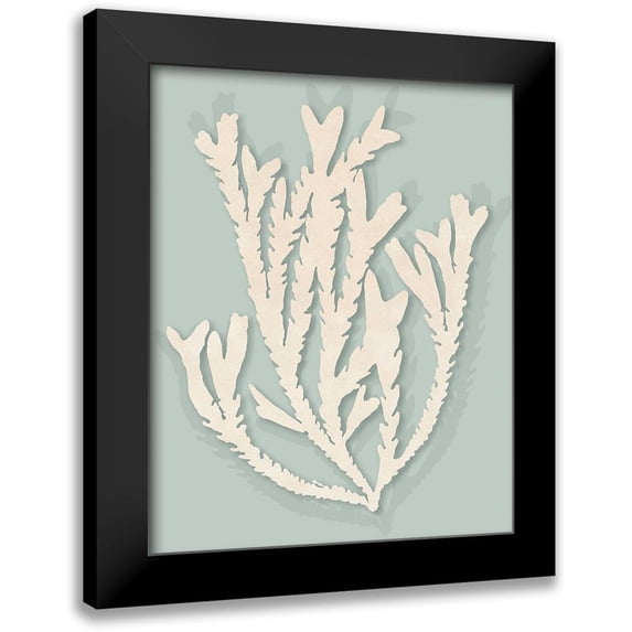Inuit  20x24 Black Modern Framed Museum Art Print Titled - Ocean Rockweed II.
