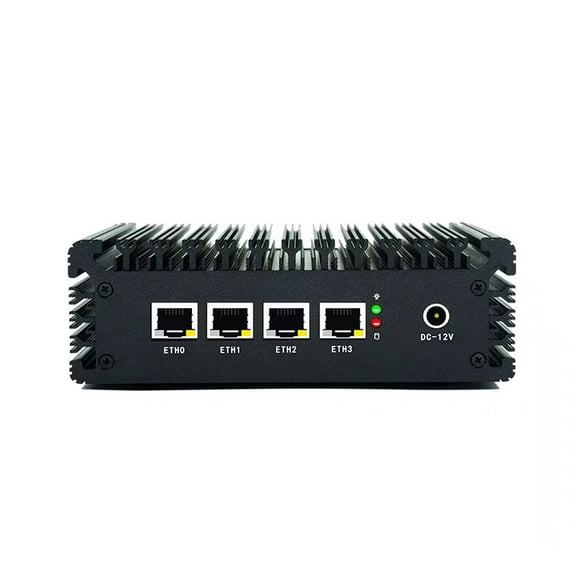 InuoMicro 4 LAN Mini PCFirewall Router N100 Intel Processor N100 6M Cache, up to 3.40 GHz