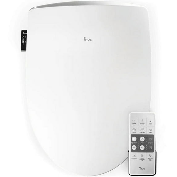 Inus R52 Korean Electric Bidet Toilet Seat, White