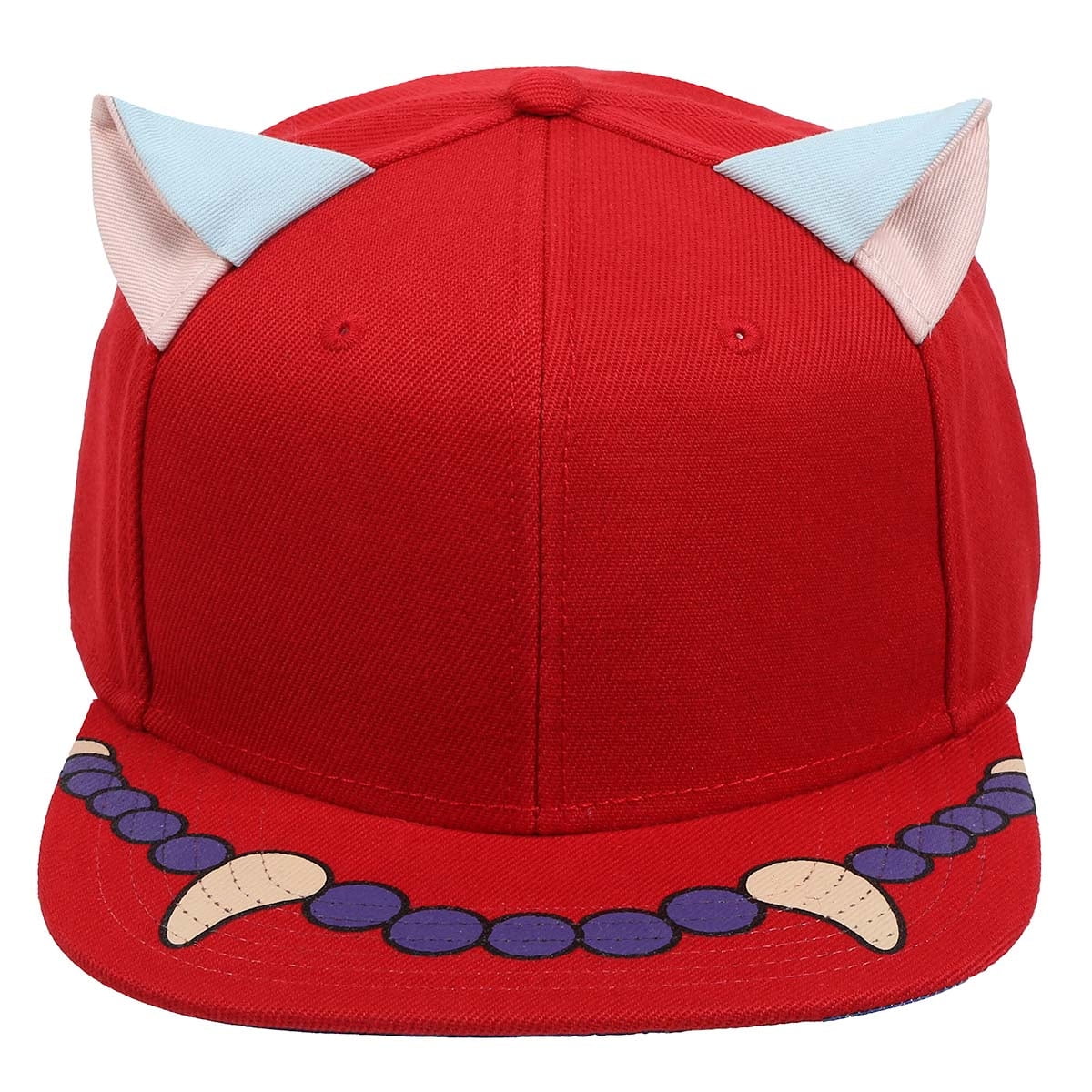Inuyasha Anime Cartoon Necklace Red & Blue Snapback Hat