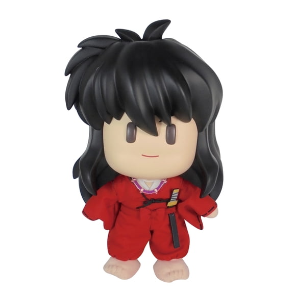 Inuyasha - Inuyasha Human Ver Plastic Head Movable Ver Plush 8"H