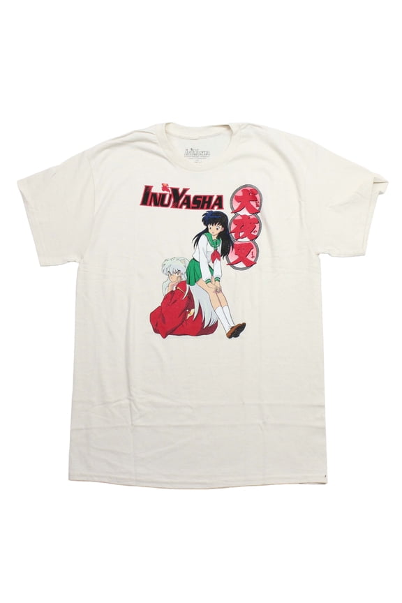 Inuyasha Mens T-Shirt - Kagome Sitting on Inuyasha (Medium)