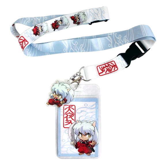 Inuyasha Merch ID Badge Holder Lanyard Keychain Lanyard w/ Plastic Pendant