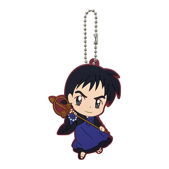 Inuyasha Rubber Mascot Series Miroku Rubber Trading Strap