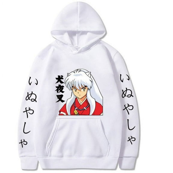 Inuyasha Sesshomaru Hoodie Streetwear Anime Printed Casual Sweatshirt Long Sleeve Pullover Harajuku