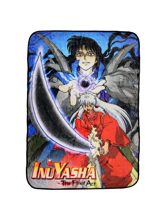 The Final Act Anime InuYasha and Naraku Soft Plush Fleece Throw Blanket 45" x 60"
