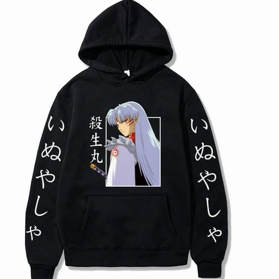 Inuyashas Hoodie Streetwear Hoodies Man Unisex Fashion Anime Hooded Clothes Long Sleeve Sweatshirt