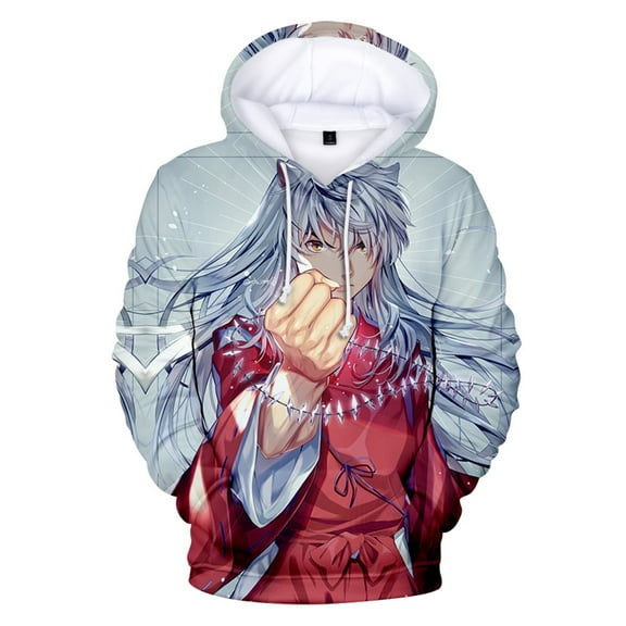 Inuyashas Hoodie Sweatshirts Men/Women Autumn Winter Hooded Tops Fashion Cartoon Anime Hoodies