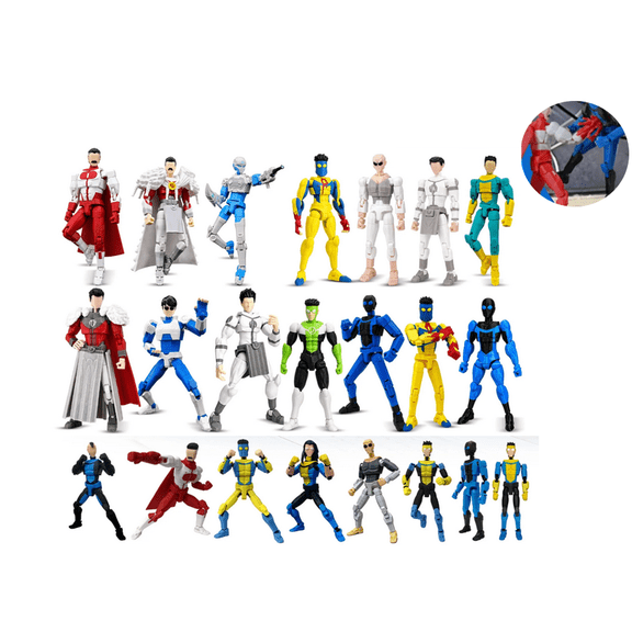 Inv-incible Action Figures Inv-incible Anime Figure Collectibles for Adults & Fans, Inv-incible Anime Merch with Articulated Joints & Stable Action Figure Stands