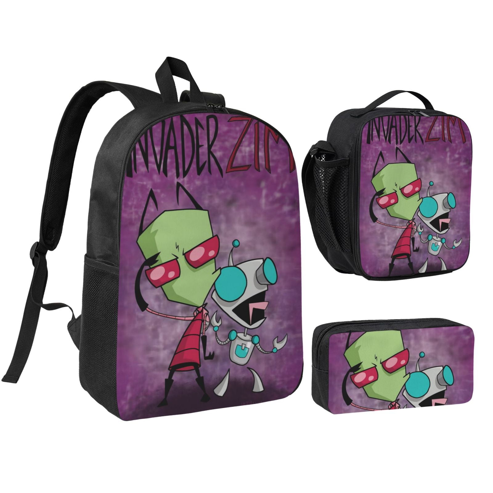 Inva_Sor Zim Backpack Set 3 in 1 for Men Women with Lunch Bag Pencil ...