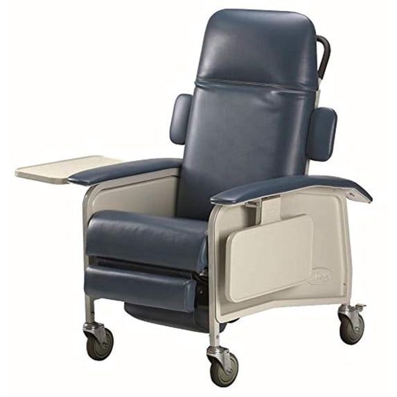 Invacare Clinical 3 Position Recliner Chair for Adults with Comfort Seating (Blue Ridge)