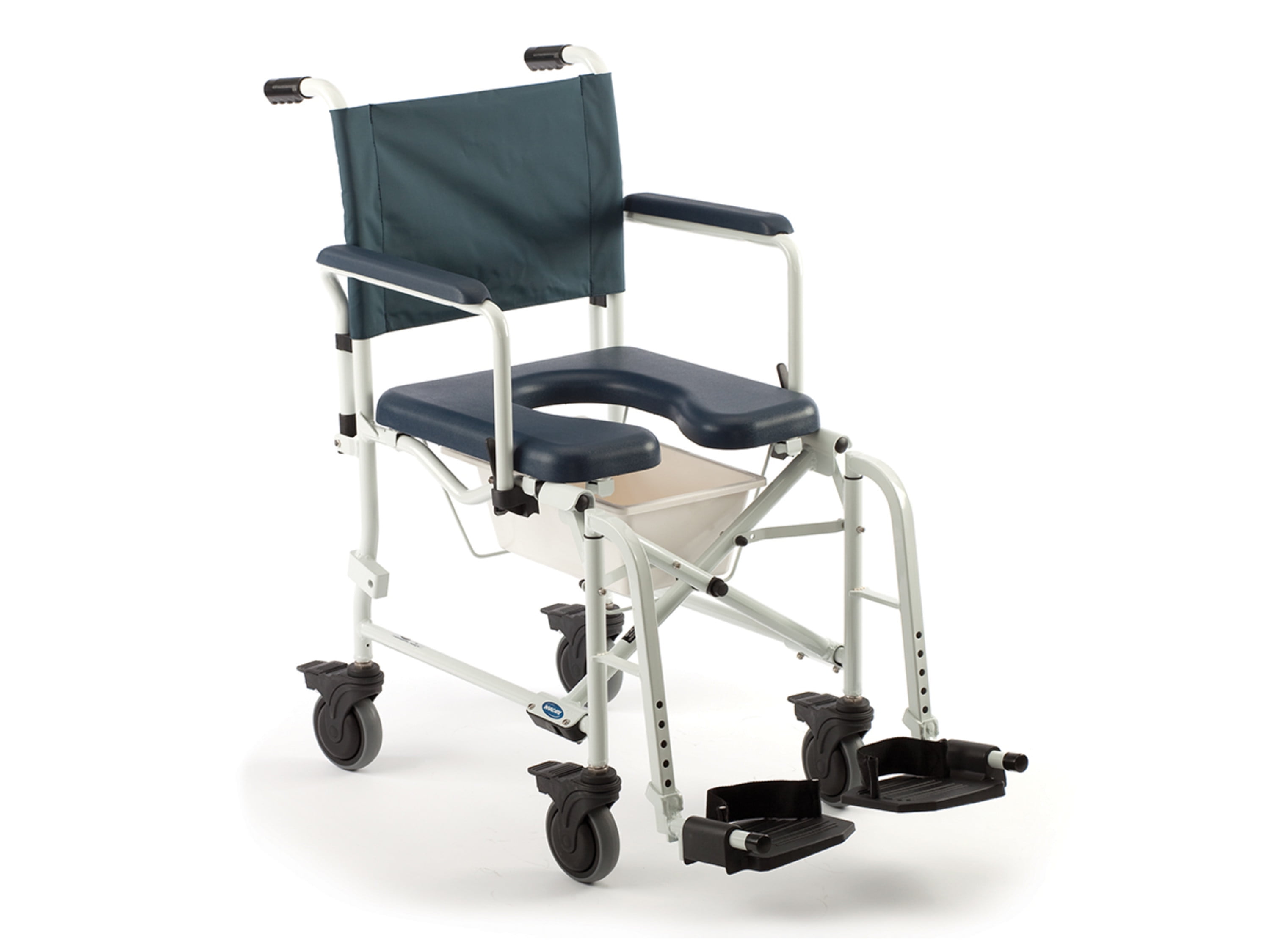 Invacare Mariner Rehab Shower Chair with Commode Opening, 300 lb. Weight Capacity, 6891