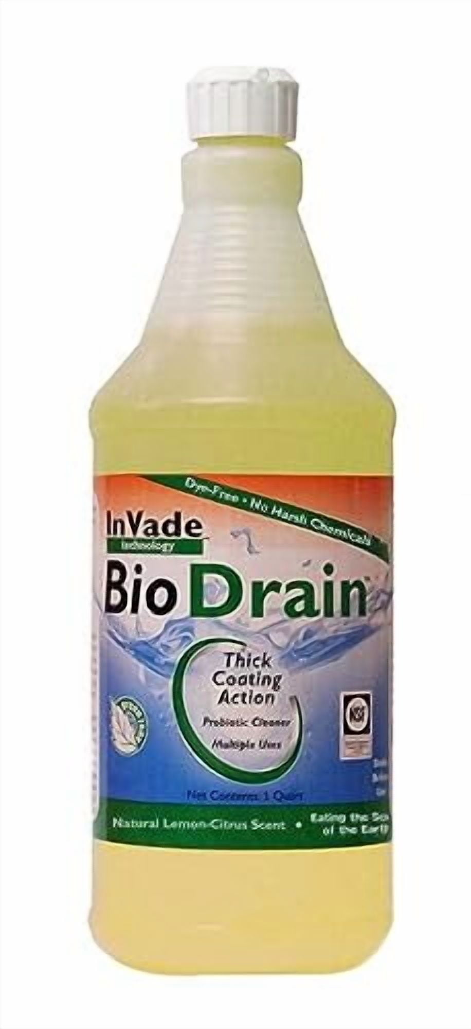 Invade Bio Drain Clog Remover, Citrus Scent, 32 Fluid Ounce