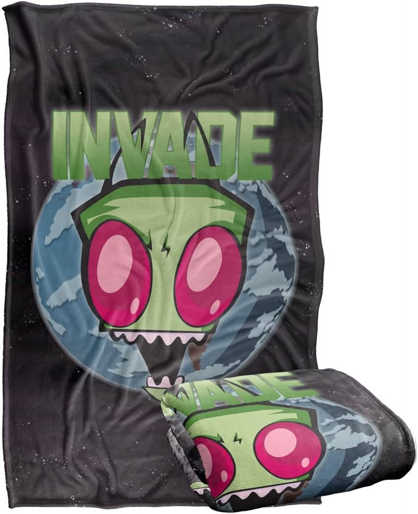 Invader Blanket Zim Invade Silky Touch Super Soft Throw Blanket 50"x40