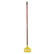 Rubbermaid Heavy Duty 60 in Side-Gate Fiberglass Mop Handles with Mop, Extends to 60 in, Red & Yellow, 1 Pack