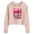 thumbnail image 1 of Invader ZIM - 90's Style ZIM and GIR - Juniors Cropped Pullover Hoodie, 1 of 5
