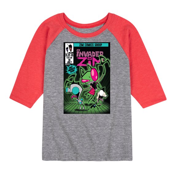 Invader ZIM - First Fantastic Issue - ZIM Comics Group - Toddler And Youth Raglan Graphic T-Shirt