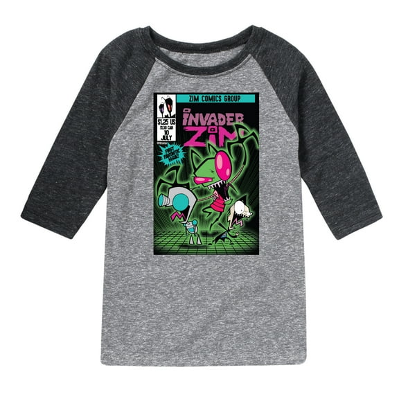Invader ZIM - First Fantastic Issue - ZIM Comics Group - Toddler And Youth Raglan Graphic T-Shirt